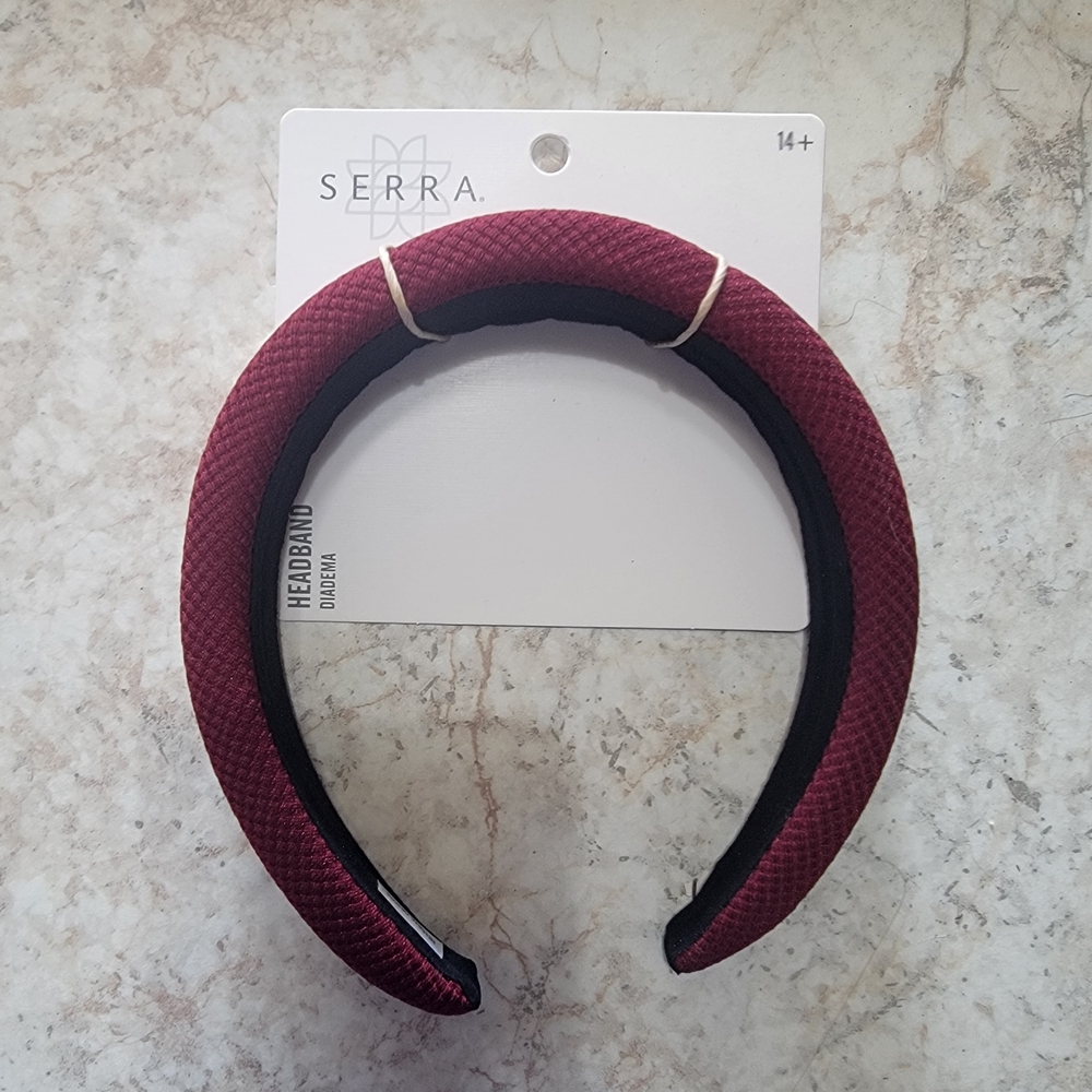 Serra Burgundy Headband
